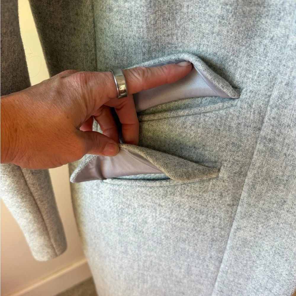 J. Crew Italian Stadium Wool Coat in Heather Dusk Grey - Picture 4 of 10